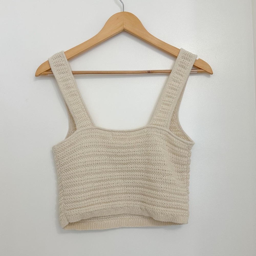 H&M Cream Knit Crop Top - Picture 7 of 7